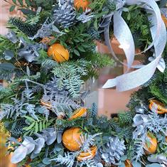 Pre Order Your The sliver and orange Wreath Now